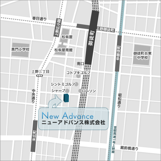 ニューアドバンス周辺地図